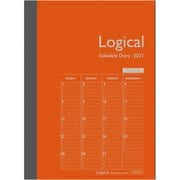 ロジカルダイアリー 2021月間ノートタイプB A6 オレンジ NS-A602-21BO