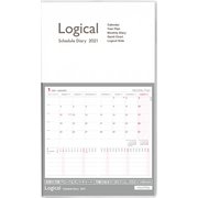 ロジカルダイアリー 2021 カバータイプ B5スリム ホワイト NS-SB501-21W