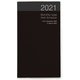 プチスケジュール 2021 マンスリー ブラック PSV-002-21D