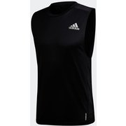 オウン ザ ラン ノースリーブ Tシャツ / Own the Run Sleeveless Tee IPF31 GC7865 ブラック J/Mサイズ [ランニングシャツ メンズ]