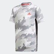 ボールド AEROREADY グラフィック 半袖Tシャツ BOLD AEROREADY GRAPHIC TEE IWW43 GE0558 ホワイト/グレーワン/ハイレゾレッド/ブラック J130 [ウェアキッズ用]