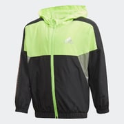 LB LW ウーブン JKT IZT72 GG3571 ブラック/リフレクティブシルバー 150cm [スポーツウエア ジャケット キッズ]