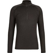 パフォーマンス サーマル ジップ ロングスリーブ アジアンフィット メン Performance Thermal Zip Longsleeve AF Men 1016-00091 0001 black XSサイズ(日本：Sサイズ) [アウトドア カットソー メンズ]