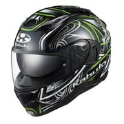 フルフェイス KAMUI 3 JAG ブラックグリーン Mサイズ 頭周のめやす:57-58cm 596736