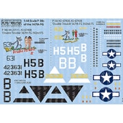 KW148214 WW.II アメリカ軍 P-38J ライトニングス 1 [1/48スケール エアクラフト用デカール]