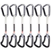 6 Pack Nordwand Key Lock Quickdraws 2040-01722 31261 Straight Gate/Bent Gate、 silver-black 15cm [クイックドロー]