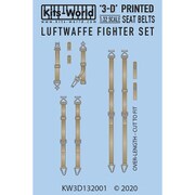 KW3D132001 3Dデカールシート 1/32 WW.II ドイツ軍戦闘機 シートベルトセット [ディティールアップパーツ]