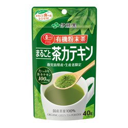 有機粉末茶 まるごと茶カテキン 40g [粉末ティー]
