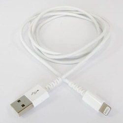 USB Type-A to Lightningケーブル 極細＆高耐久 MFi認証 1.2m ホワイト KL-105