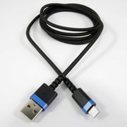 USB Type-A to Lightningケーブル 充電&同期 MFi認証 折曲耐久10万回 1.2m ブルー(アルミ)/ブラック(コード) KL-109