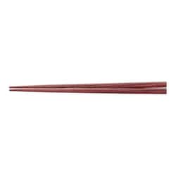 天然強化箸 滑り止め仕様（10膳入） 22.5cm 朱面 RHST101