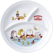 メラミンお子様食器「スヌーピー」 3ッキリランチザラ RSN3701