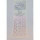 箔押しスタンプシート Piani（ピアニ） 吹き出し 04 レッド PAF04R