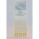 箔押しスタンプシート Piani（ピアニ） 時間 ゴールド PAT1G