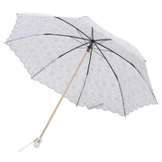 折りたたみ傘 晴雨兼用 オパールサラサ 50cm 手開き式 グラスファイバー ベージュ 27-6974