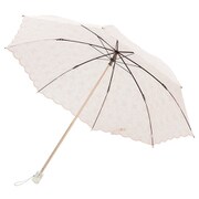 折りたたみ傘 晴雨兼用 オパールサラサ 50cm 手開き式 グラスファイバー ネイビー 27-6974
