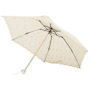 折りたたみ傘 晴雨兼用 オパールサラサ ミニ 50cm 手開き式 グラスファイバー ベージュ 27-8904
