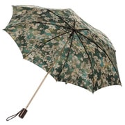 折りたたみ傘 晴雨兼用 SBK190B 絹ジャカード 50cm 手開き式 ろうけつ染め グリーン 27-6972