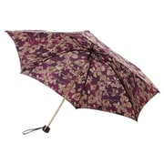 折りたたみ傘 晴雨兼用 SBK190C 絹ジャカード ミニ 50cm 手開き式 ろうけつ染め エンジ 27-8902
