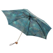 折りたたみ傘 晴雨兼用 SBK938C 絹ジャカード ミニ 50cm 手開き式 ろうけつ染め ターコイズ 27-8902