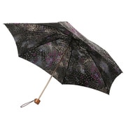 折りたたみ傘 晴雨兼用 SBK938C 絹ジャカード ミニ 50cm 手開き式 ろうけつ染め ブラック 27-8902