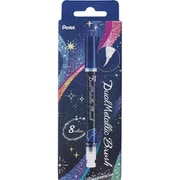 デュアルメタリック ブラッシュ 筆ペン 8色セット GFH-D8ST