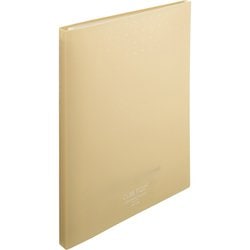 クリヤーブック A4 ポケット15枚 ベージュ N7015-16