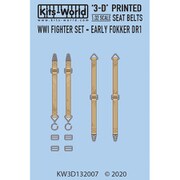 KW3D132007 1/32 WW.I フォッカーDR1 初期タイプ シートベルトセット(3Dデカール) [ディティールアップパーツ]