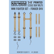 KW3D132011 1/32 WW.I フォッカーDVII シートベルトセット(3Dデカール) [ディティールアップパーツ]