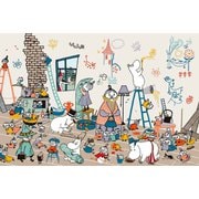 10-1379 家をたてよう [ジグソーパズル ムーミン 1000ピース（完成サイズ：50×75cm）]