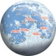 2003-503 3D球体パズル 月球儀 -THE MOON-（Ver.3） [立体パズル 60ピース 対象年齢：6歳～]