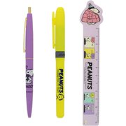 キャラクターグッズ S4010183 PEANUTS 70周年 第2弾 ペン定規セット バイオレット