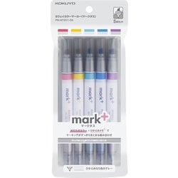 Amazon.com : KOKUYO 2-Way Pastel Highlighter 5 Colors Set. Mark+ Dual Tips  Markers, Quick Dry Chisel Fine Tip 5 Pack of Pink, Blue, Green, Purple,  Yellow. Japan Import (PM-MT200-5S). : Office Products