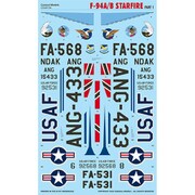 CD48134 アメリカ空軍 F-94A/B スターファイア用 デカールセット パート1 [1/48スケール デカール]
