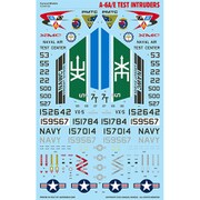 CD48182 アメリカ海軍 イントルーダーA-6A/E テスト用 デカールセット [1/48スケール デカール]