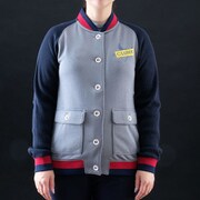 CL5JUY20 L MGRY [異素材MIXスタジャン Lサイズ グレー]