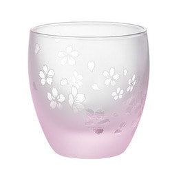 桜の舞 ガラス 丸酒杯 11S138