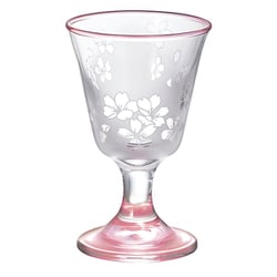 桜の舞 ガラス 台付冷酒 13S455