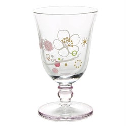 うすさくら ガラス 台付冷酒杯 （1個箱入） 13P216-1P
