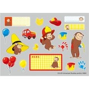 キャラクターグッズ おさるのジョージ ノンアイロンステッカー irodo(イロド) 赤