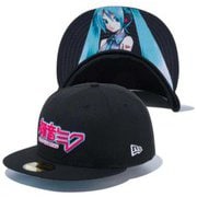 59FIFTY 初音ミク オフィシャルロゴ BLK 7 1/2サイズ（59.6cm） [アウトドア キャップ]