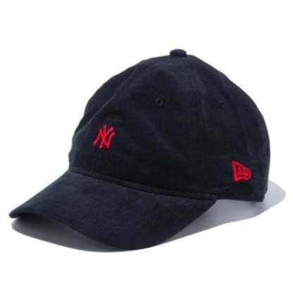 Youth 9twenty ニューヨーク ヤンキース マイクロコーデュロイ ミニロゴ ブラック ラディアントレッド 52 55 8cm アウトドア 帽子