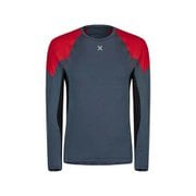 RUN FLY MAGLIA MMGR03X 8610 スティールブルー/レッド Mサイズ [アウトドア ロングスリーブ メンズ]