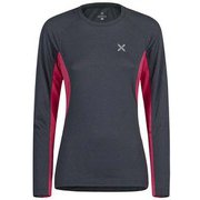 UNDER MICRO MAGLIA WOMAN MMGU30W 9304 ディムグレー/ピンク Lサイズ [アウトドア ロングスリーブ レディース]