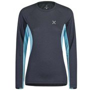 UNDER MICRO MAGLIA WOMAN MMGU30W 9329 ディムグレー/アイスブルー Lサイズ [アウトドア ロングスリーブ レディース]