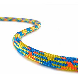 ドレーナライン11.8mm(アイナシ) 7350140 イエロー×ブルー×オレンジ 45m [クライミングライン]