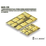 EA35-128 WWII ドイツ陸軍ヤークトティーガー前/後期型用フェンダー＆サイドスカートセット タコム用 [1/35スケール ディティールアップパーツ]