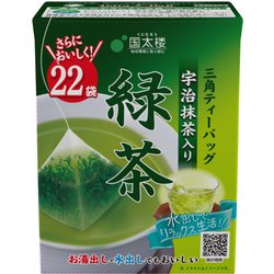 宇治抹茶入り緑茶 三角ティーバッグ 22パック [ティーバッグ]