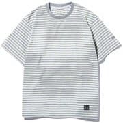 STRIPED T-SHIRT ストライプティーシャツ WJTE0020 グレー(H) Lサイズ [アウトドア カットソー メンズ]