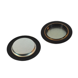 H15 [ふすま用引き手 径48mm 金丸 茶縁]